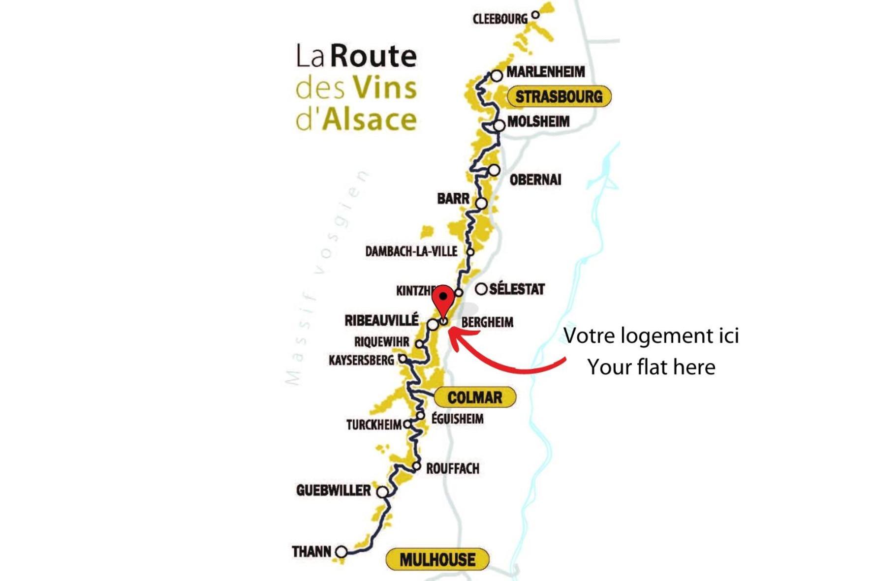Appartements Duplex 3 Et 4 Personnes - Climatisation - Village Elu Parmi Les "Plus Beaux Villages De France" - Route Des Vins - Centre Alsace 베아카임 외부 사진