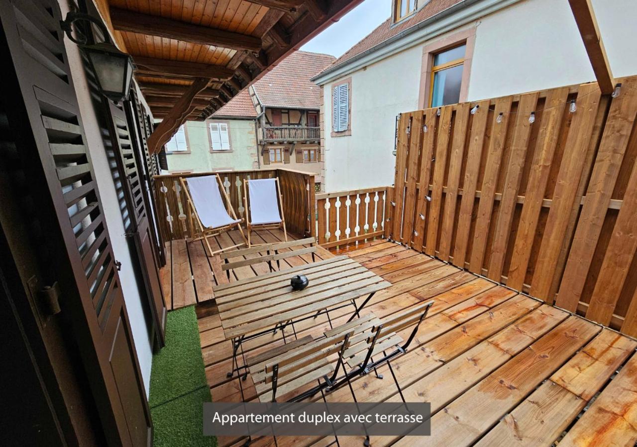 Appartements Duplex 3 Et 4 Personnes - Climatisation - Village Elu Parmi Les "Plus Beaux Villages De France" - Route Des Vins - Centre Alsace 베아카임 외부 사진